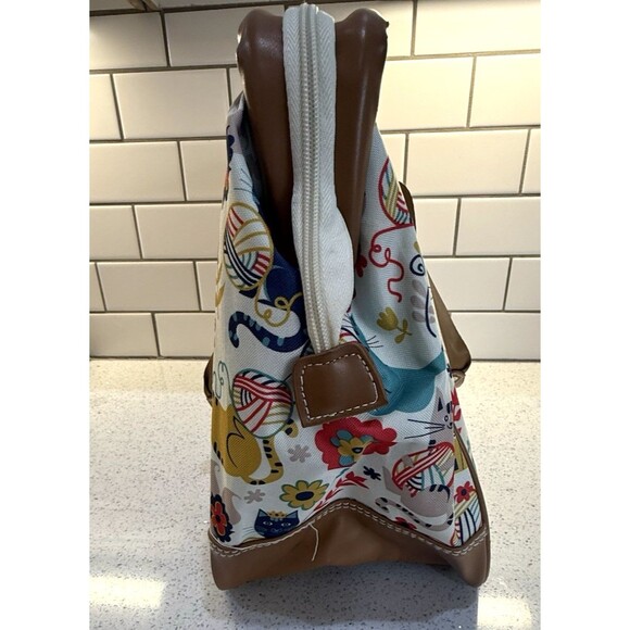 Lily Bloom Large Travel Tote Bag Cats Kitten Design Colorful 18" Luggage - Picture 8 of 16